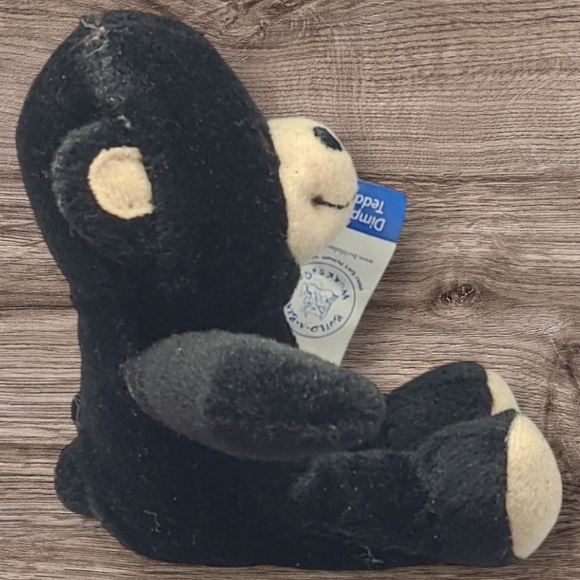 2006 McDONALDS TOY BUILD-A-BEAR WORKSHOP "DIMPLES TEDDY" MINI BLACK BEAR - Picture 3 of 8